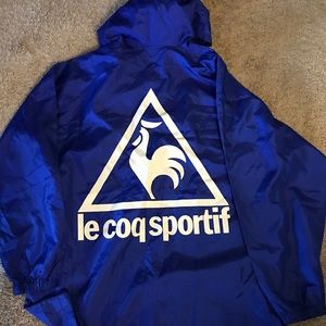 le Coq Spotif blue windbreaker